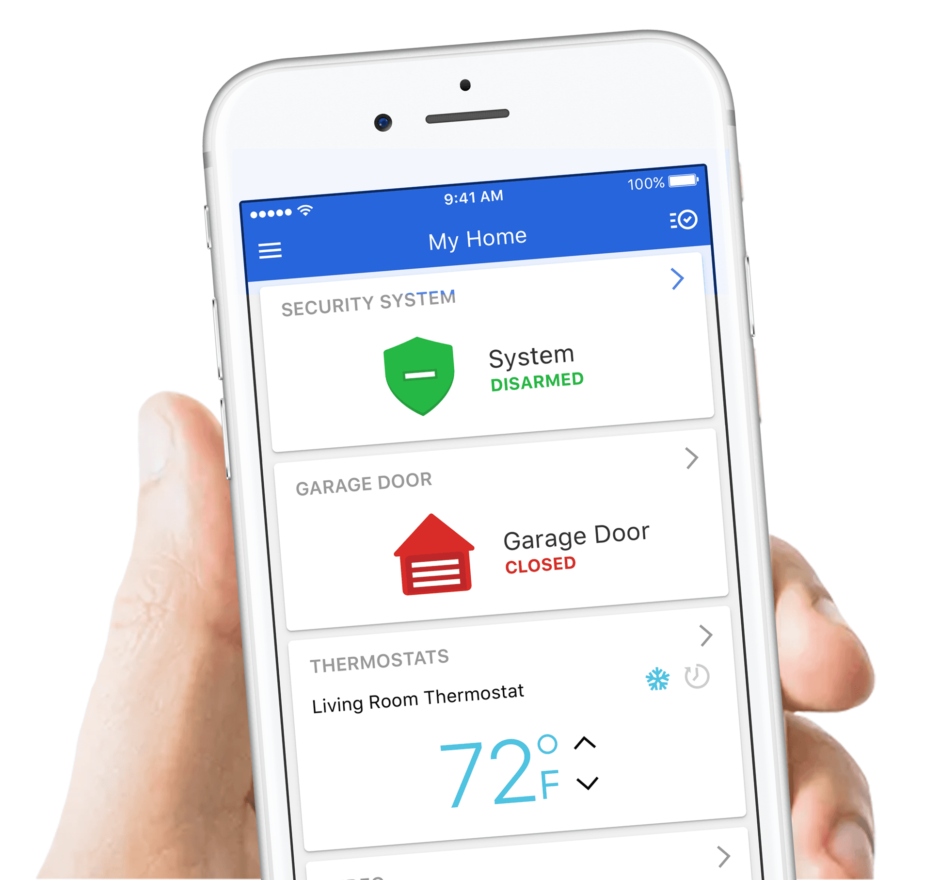 Custom Security System Control Interface